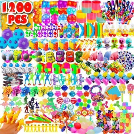 Christmas Party Favors Pack: 1200 fun-filled toys for kids – perfect for gifting, parties, and classroom rewards.