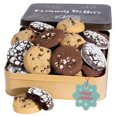 Delightful GrannyBellas Christmas Cookie Gift Baskets: Gourmet treats for everyone to enjoy, perfect for gifting!