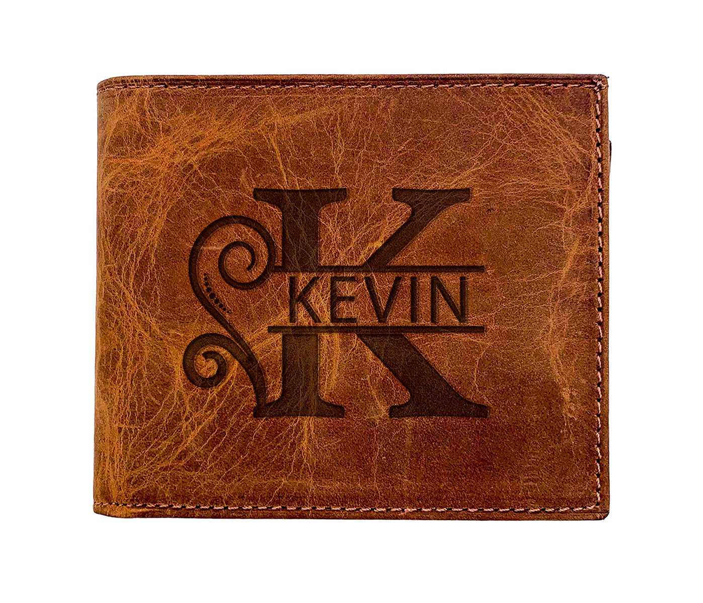 Masat Customized Personalized Wallet for Men, Custom Wallets for Men, Birthday Gifts for Men, Customized Monogram Wallet for Men, Son, Grandpa, and Boyfriend, Wedding, Anniversary, Graduate