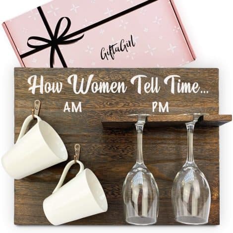 GIFTAGIRL Fun Wine Gifts for Women, perfect for Christmas, guaranteed to make her laugh. Mugs not included.