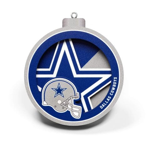 NFL 3D Logo Series Ornament by YouTheFan – Perfect addition for your American football fanatics!