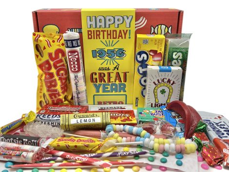 Throwback Treats: 1956 67th Birthday Box – Sweet, nostalgic candy mix for a special ’56 birthday!