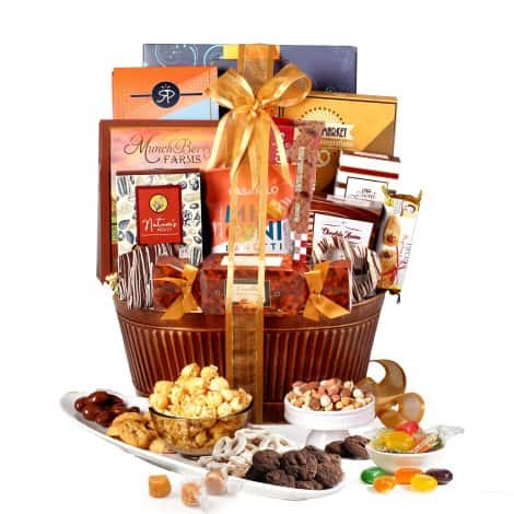 Broadway Basketeers Chocolate Gift Basket: Delicious snacks for everyone’s taste, perfect for any occasion!