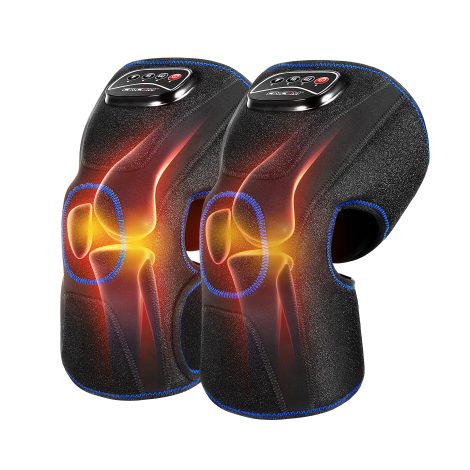 CINCOM Heated Knee Massager: A pair of approved knee arthritis relief braces with adjustable compression, heat, and intensity.