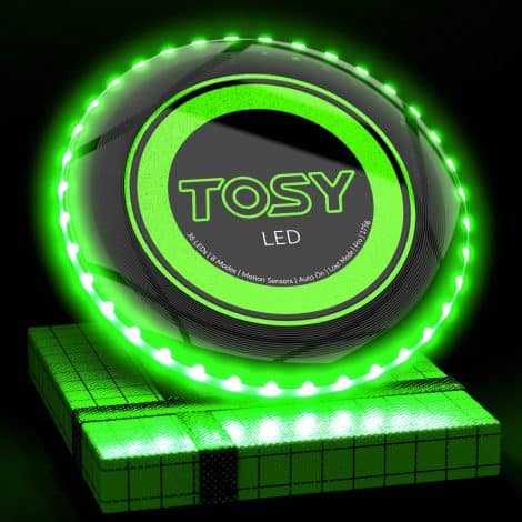 TOSY Flying Disc – A vibrant LED frisbee with various lighting modes. Perfect gift for any occasion.