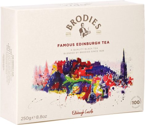 Brodies Renowned Edinburgh Tea (100 Untagged Tea Bags) – Enjoy the taste of Scotland in every sip!