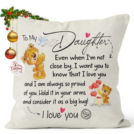 Personalized 18×18 inch double-sided cushion covers, ideal for gifting your daughter on her 18th birthday.