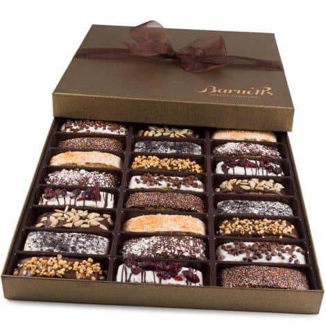 Holiday Delights: Assorted Chocolate Gift Basket, 24 Cookies in a Box, Gourmet Treats for All!