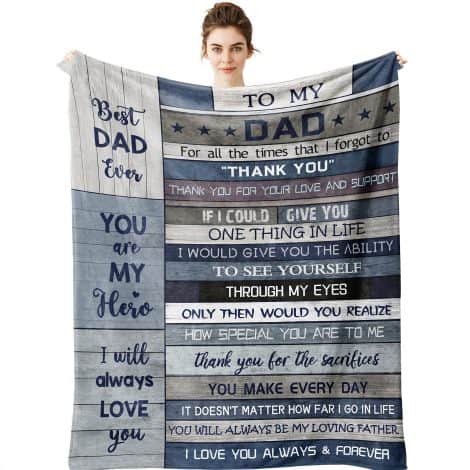 Yamco Dad Gifts Blanket: A perfect and thoughtful gift for your amazing dad who deserves the best.